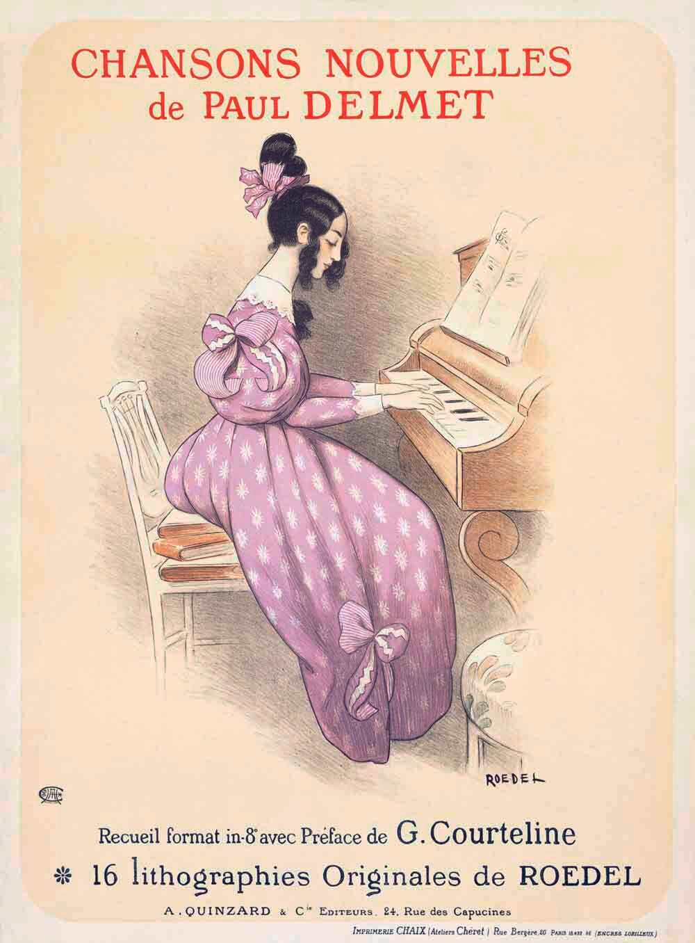 Chansons Nouvelles Piano Song Book Poster 0000-4263