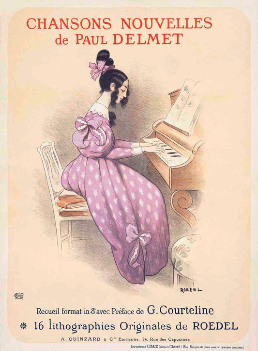 Chansons Nouvelles Piano Song Book Poster 0000-4263