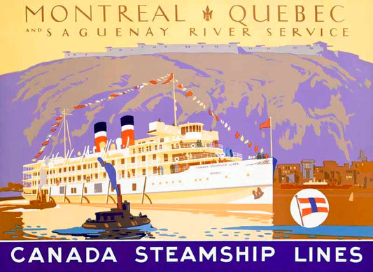 Canada Steamship Lines – Montreal to Quebec and Saguenay River Service 0000-4302