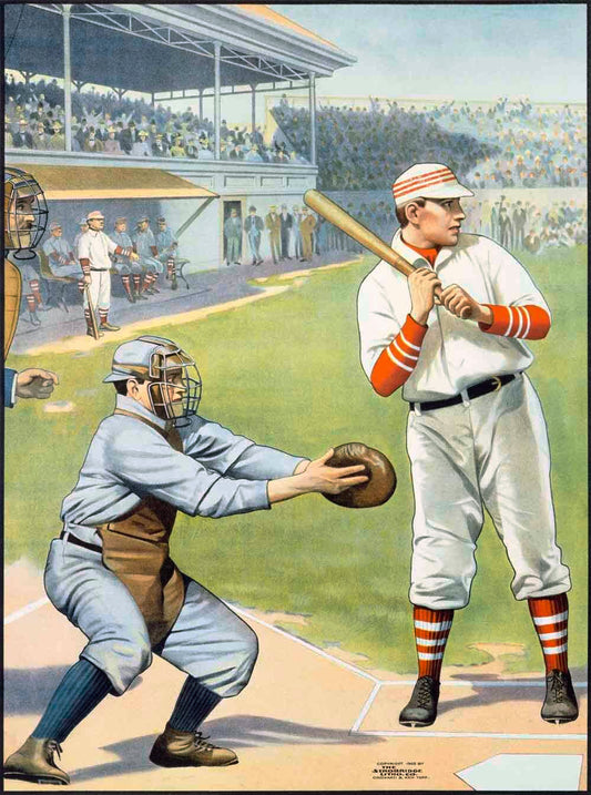 US Baseball at the Plate 'Batter Up!' Poster 0000-4327