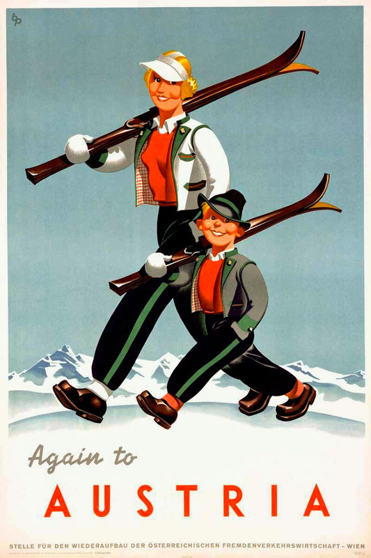 Again to Austria Travel Poster 0000-4332