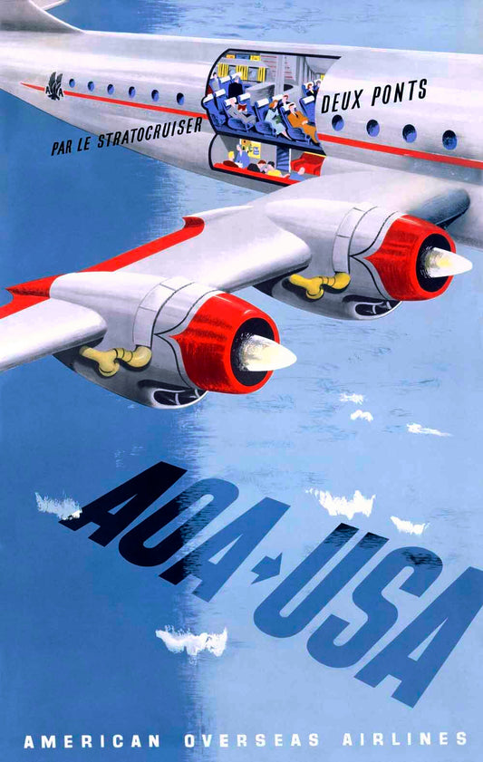 American Overseas Airlines Boeing Stratocruiser 0000-4335