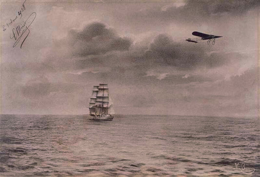 French Bleriot Aviation Channel Crossing 0000-4366