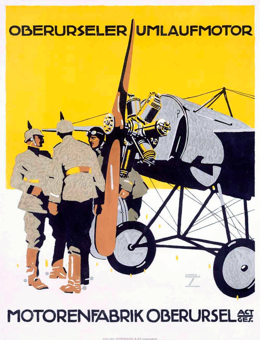 WWI German Oberursel Aircraft Aviation 0000-4373