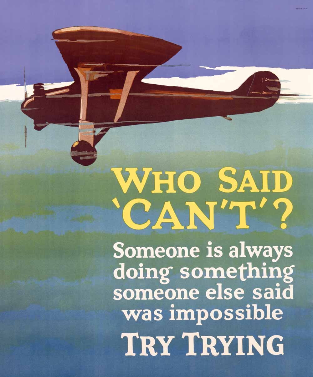 Try Trying Success Motivational Poster 0000-4378