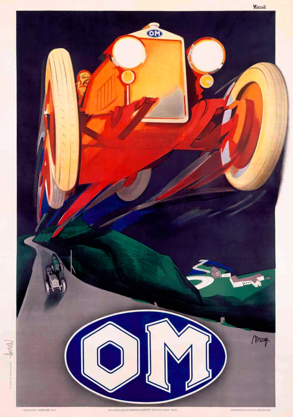 Italian OM Roadster Poster 0000-4382