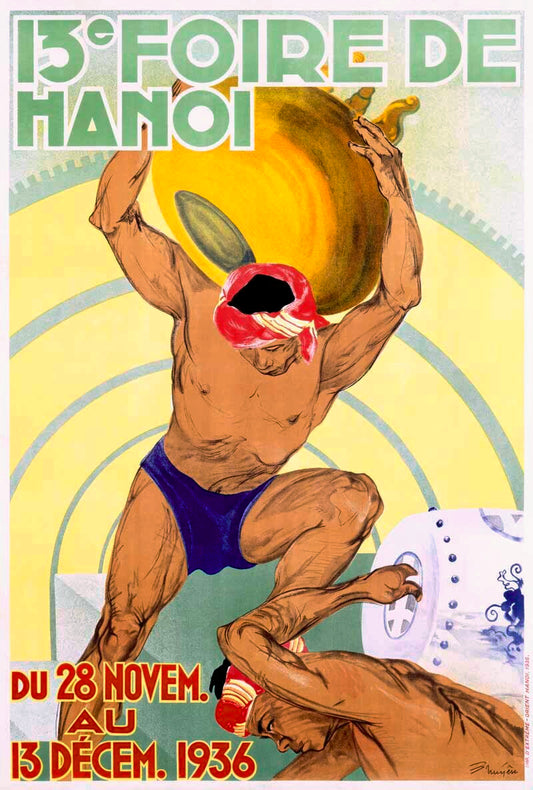 13e Foire de Hanoi – International Trade Fair Poster (Indochina, 1936) 0000-4384
