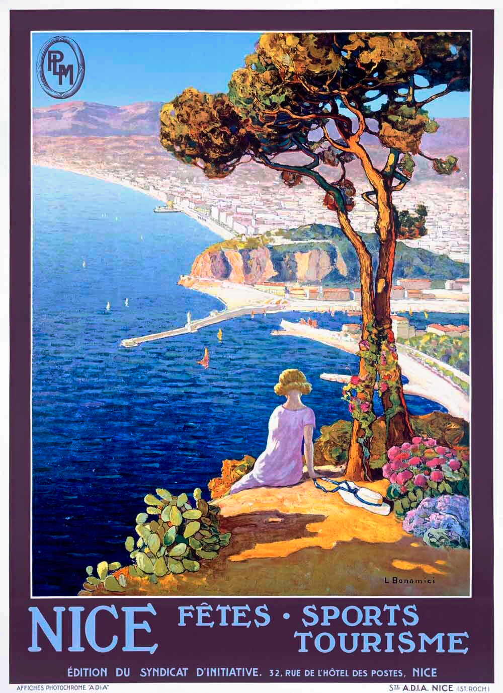 French Nice Festival Sports Tourism Poster 0000-4415