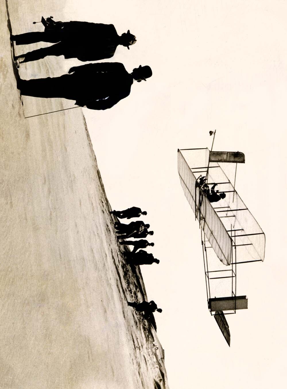 Wilbur Wright Biplane Aviation Beach 0000-4464
