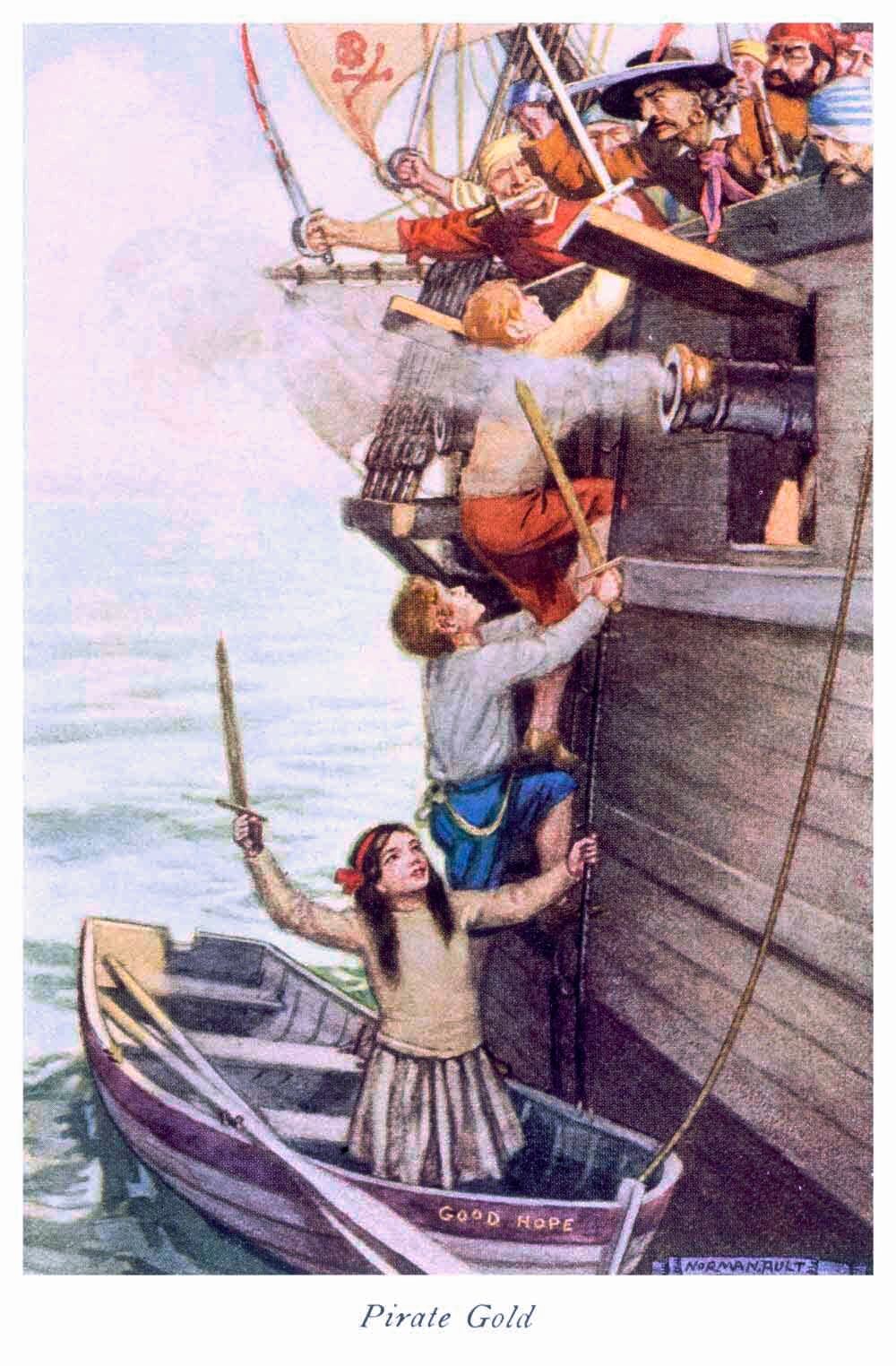 Boarding the Pirate Ship Poster 0000-4496