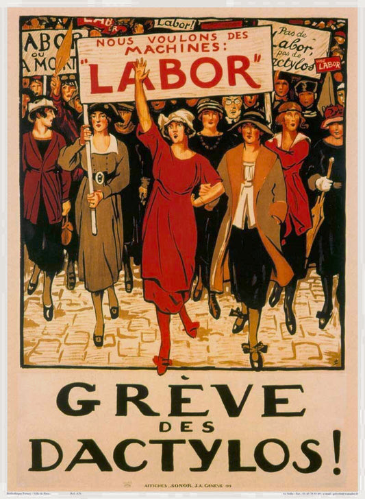 Womens Labor Force Greve des Dactylos Poster 0000-4757