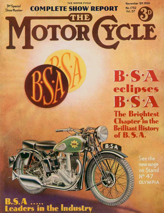 British BSA Motorcycle Show Report Poster 0000-4764