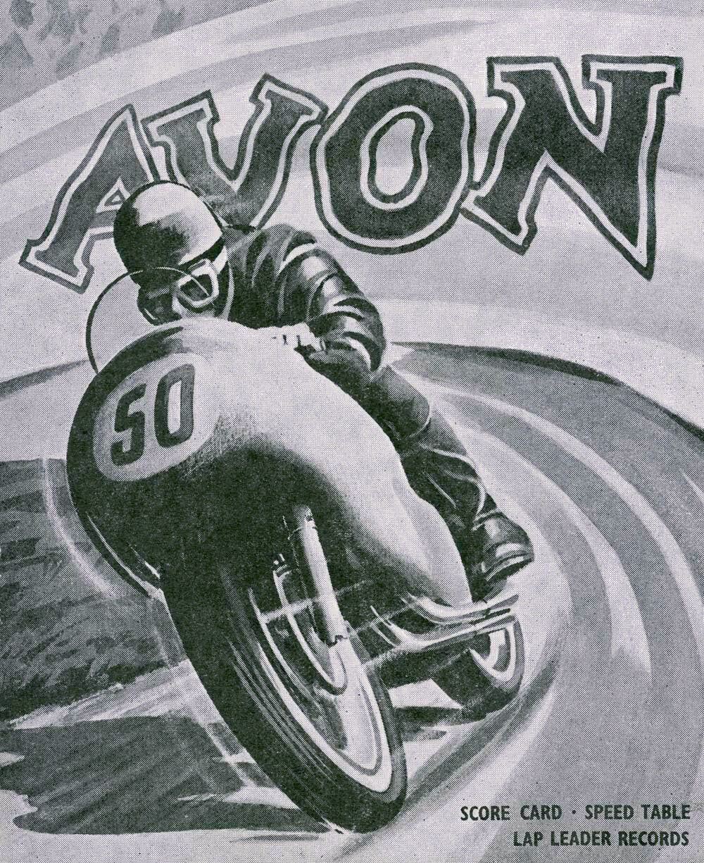 British Motorcycle Avon Tire Poster 0000-4766