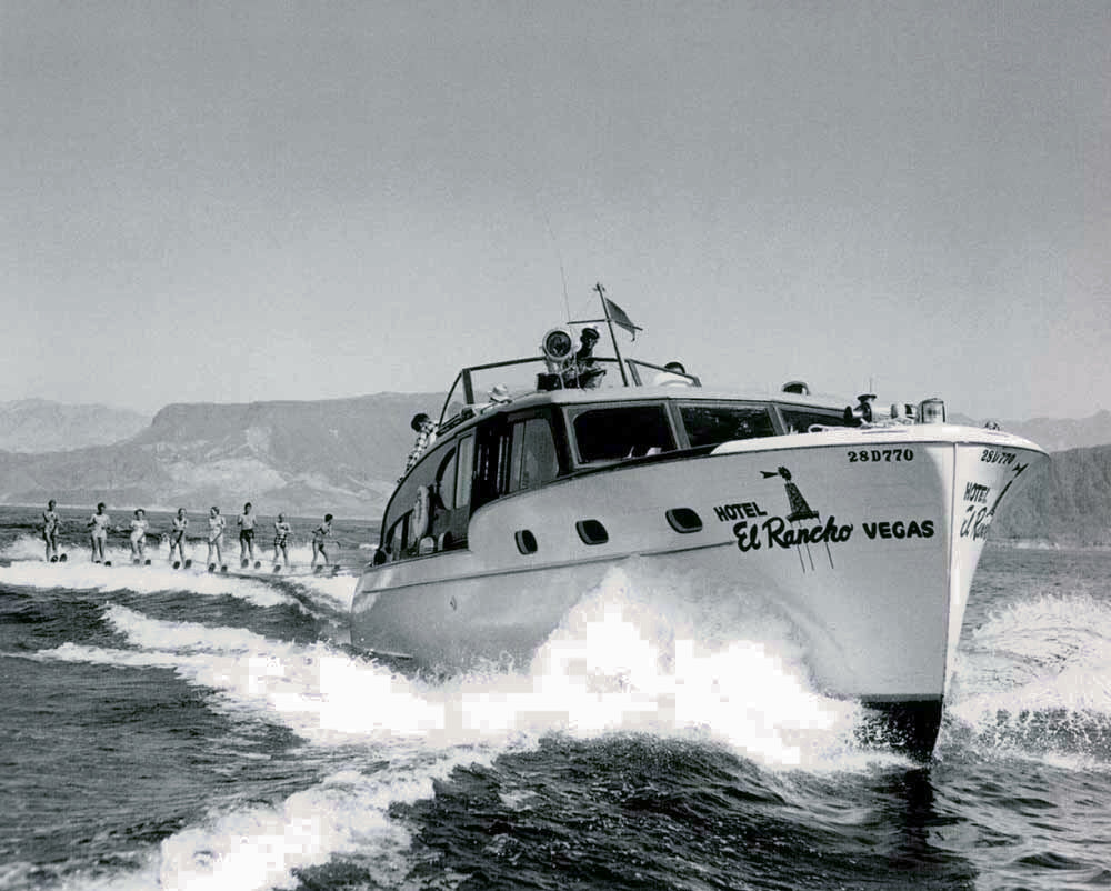 El Rancho Las Vegas Chris Craft Ski Boat Poster 0000-4768
