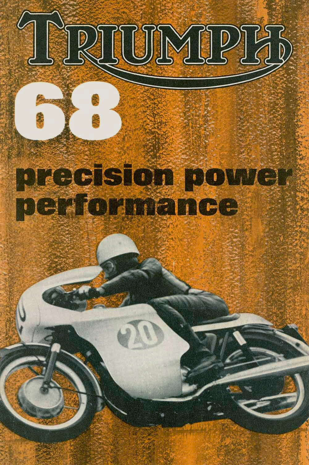 Triumph 68 GP Motorcycle Poster 0000-4811