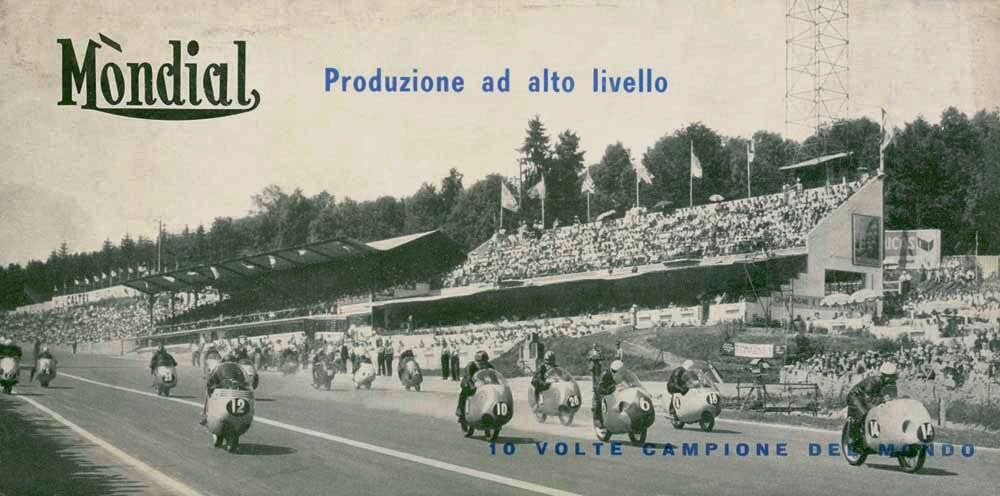 Italian Mondial GP Motorcycle Poster 0000-4814