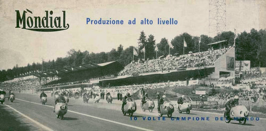Italian Mondial GP Motorcycle Poster 0000-4814