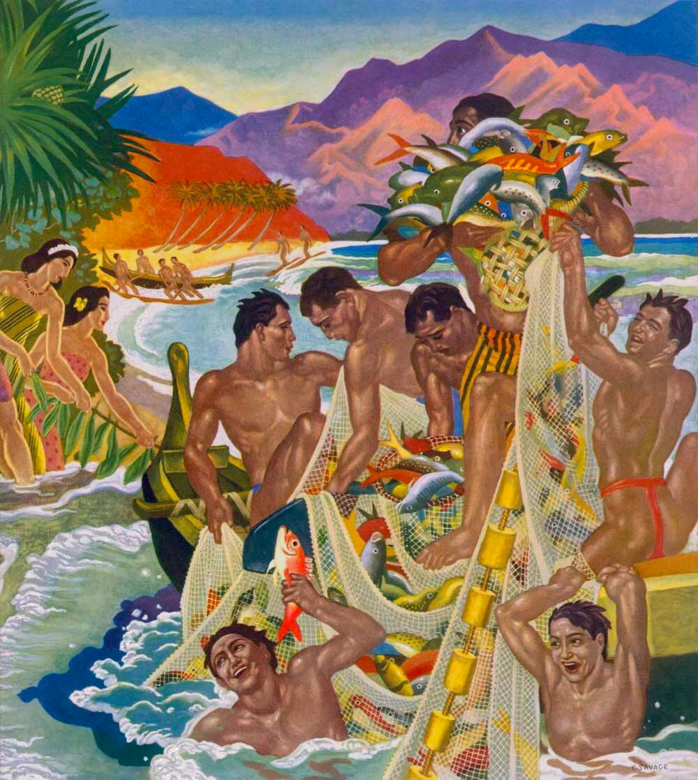 Hawaii Matson Line Savage Menu Poster 0000-4871
