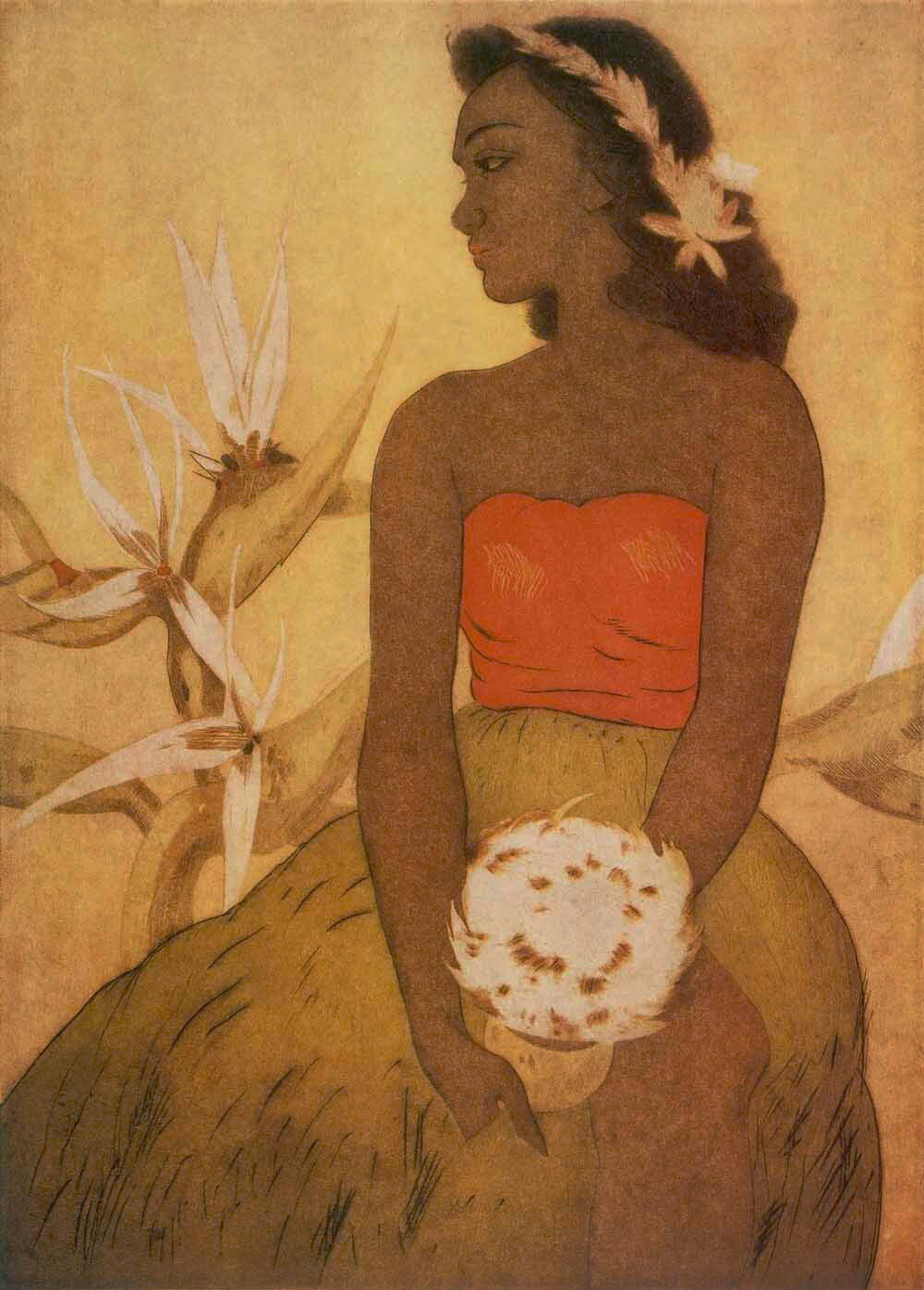 Hawaii Wahine Hula Girl Poster 0000-4890