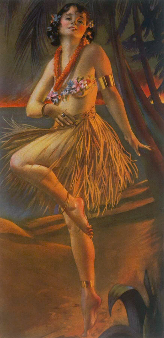 Hawaii Wahine Hula Dance Poster 0000-4894