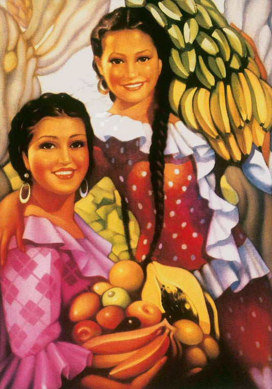 Mexico Fruit Bannana Senorita Poster 0000-4931