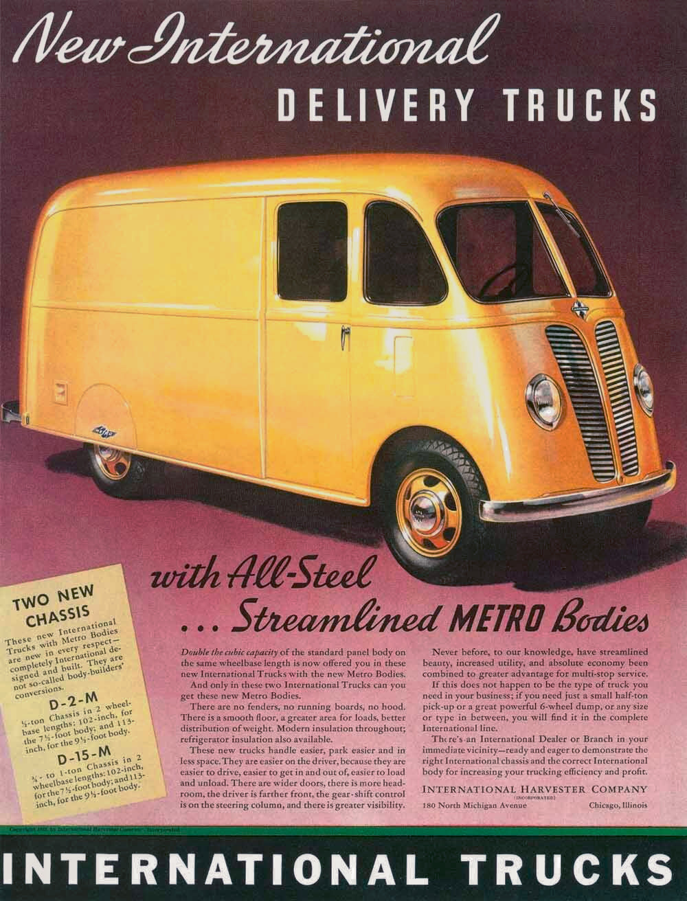 International Streamlined Metro Truck Poster 0000-4939