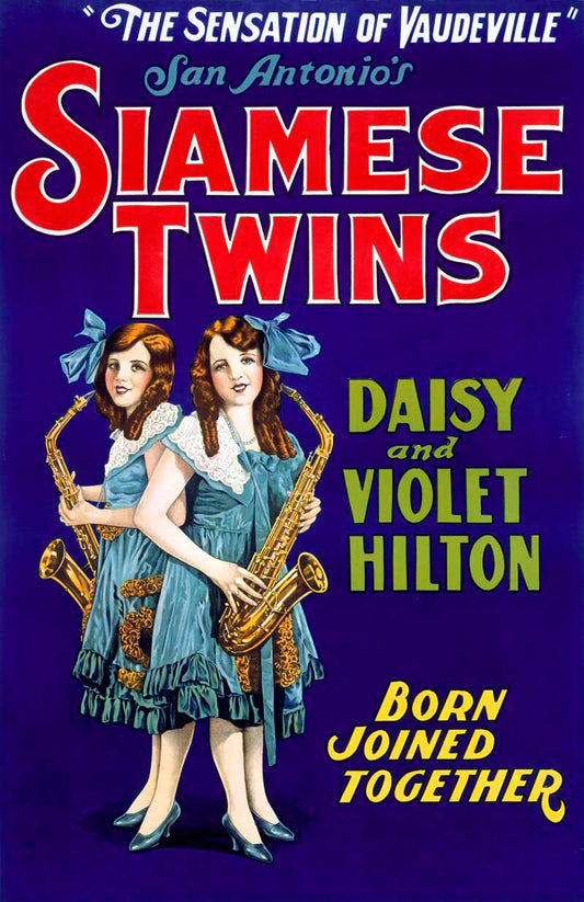 Siamese Twins Hilton Sisters Concert Poster 0000-5238