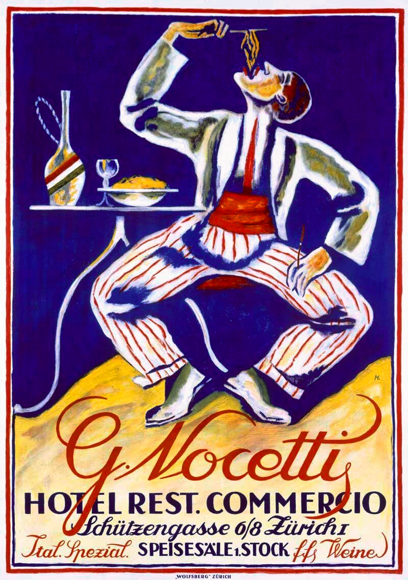 Italian Restaurant G. Nocetty Zurich Poster 0000-5261