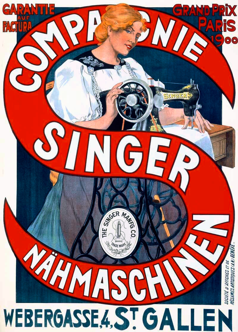 Singer Sewing Machine Grand Prix Poster 0000-5278