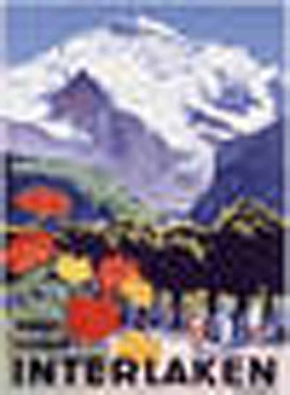 Swiss Alps Interlaken Travel Poster 0000-5327