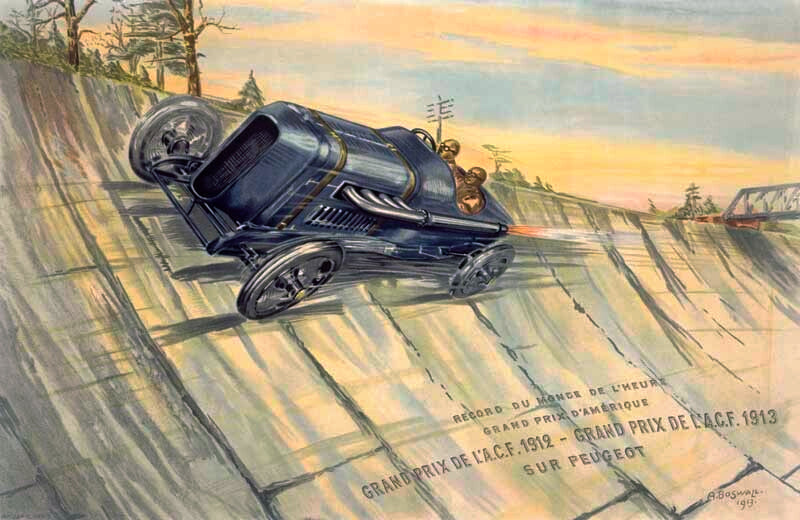 Peugeot Grand Prix Victory Poster 0000-5421