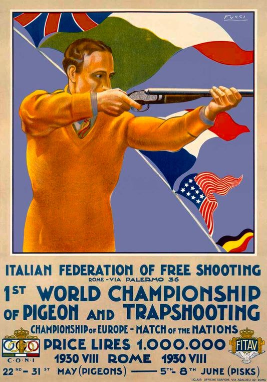 1st World Championship of Pigeon and Trapshooting – Rome, 1930 0000-6036