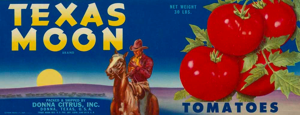 Texas Moon Tomatoe Poster 0000-8056