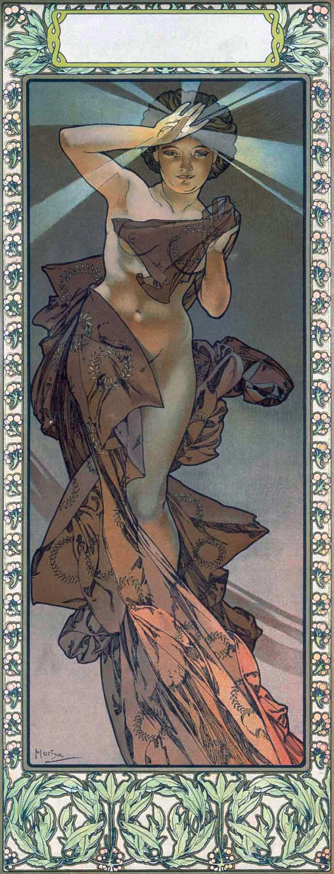 Mucha Nouveau Morning Star Poster 0000-8187