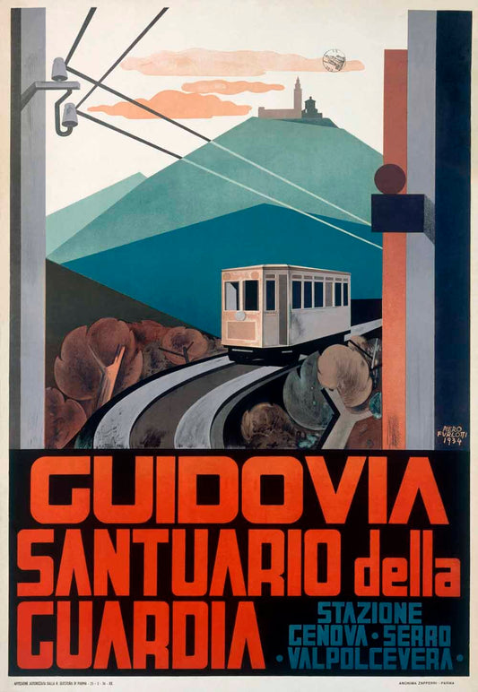 Guidovia Rail Car Travel Poster 0000-8207