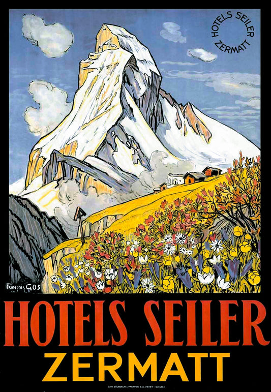 Hotel Seiler Matterhorn Travel Poster 0000-8219