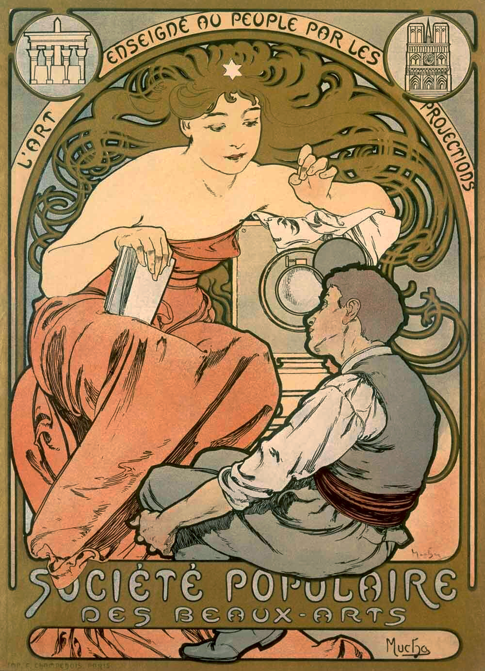 Mucha Magic Lantern Art Show Poster 0000-8229
