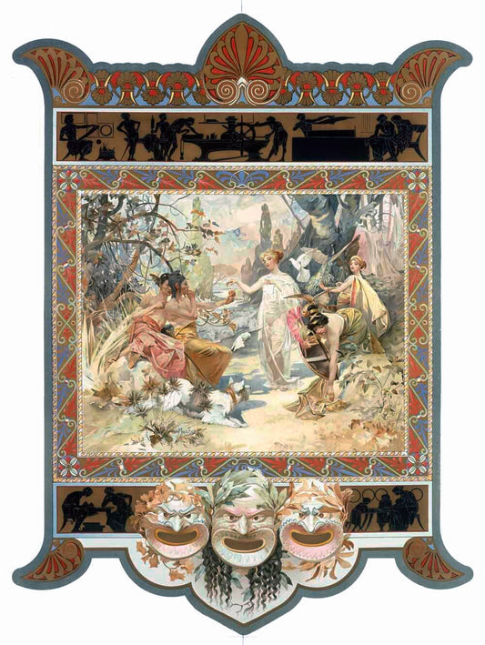 Mucha Nouveau Thespian Poster 0000-8237