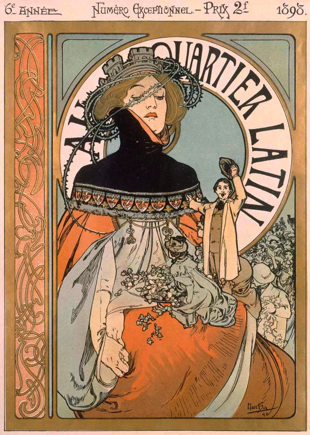 Mucha Nouveau Latin Quarter Poster 0000-8255