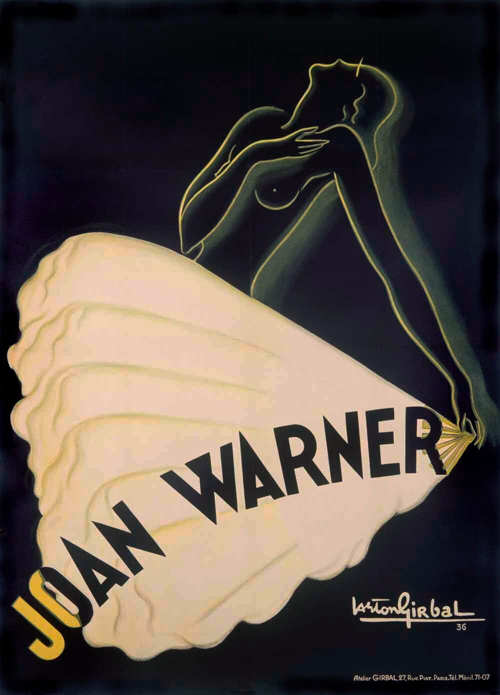 Joan Warner Cabaret Theater Poster 0000-8328