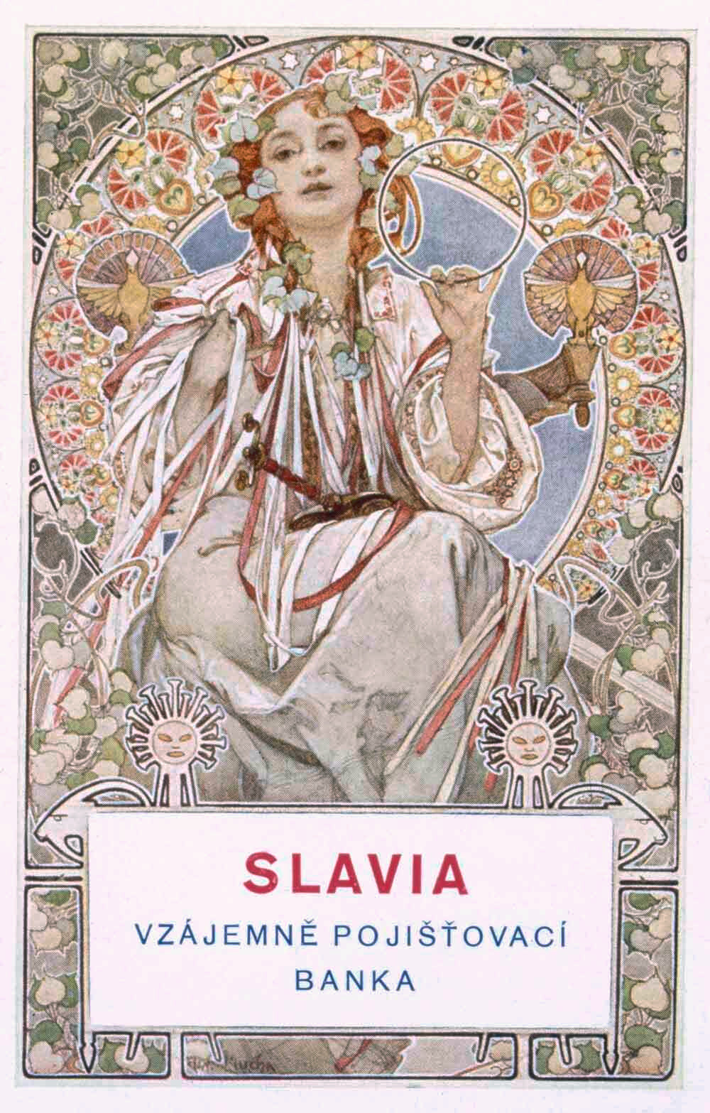 Mucha Nouveau Czech Bank Poster 0000-8476