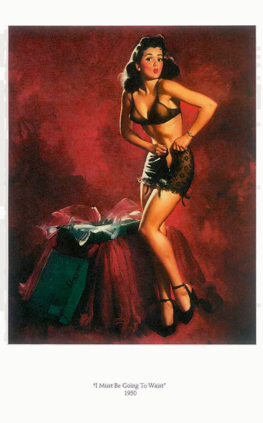 Lingerie Boudoir Pin Up Girl Poster 0000-8508