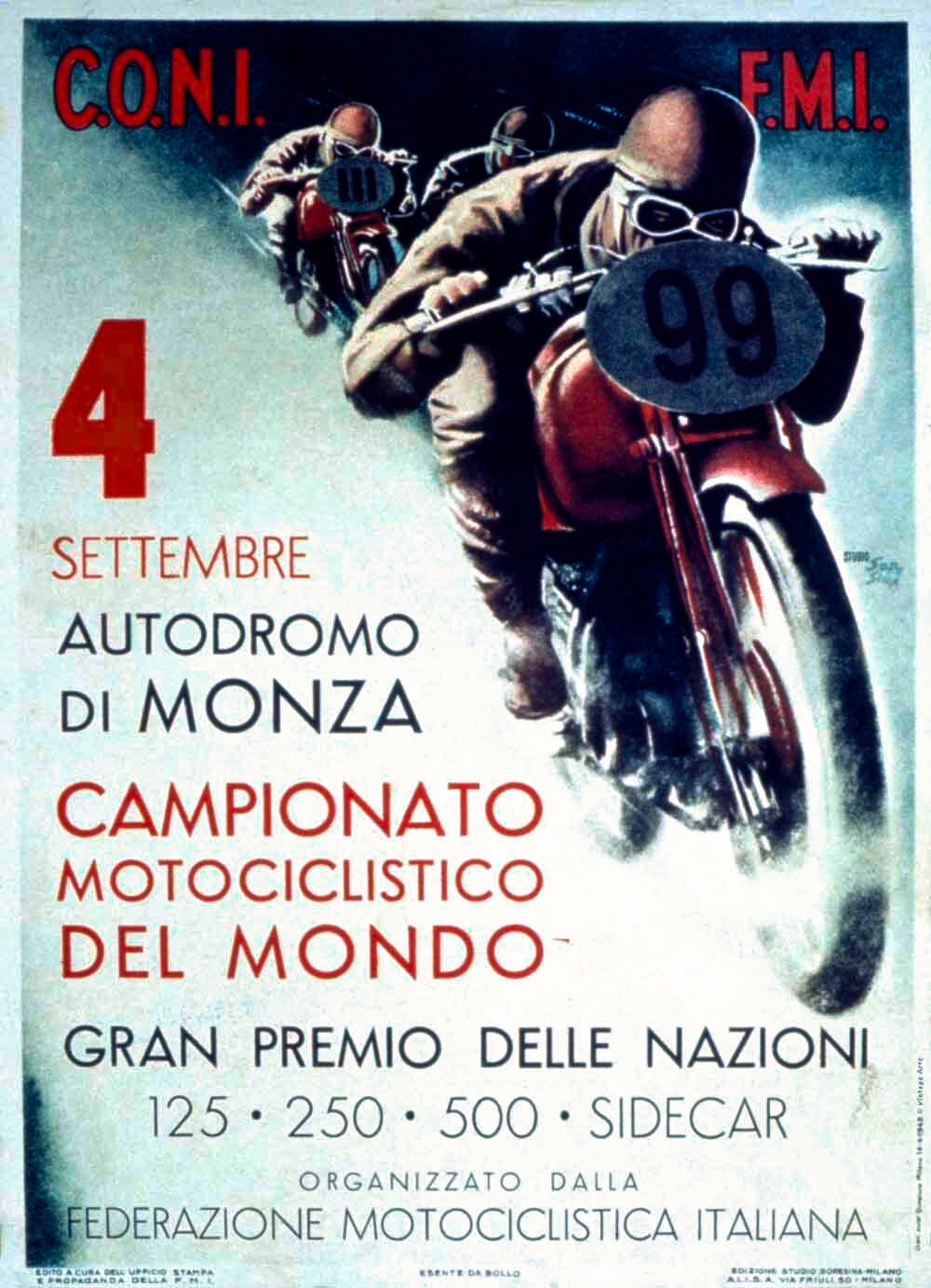 Autodromo Ducati Motorcycle Poster 0000-8552