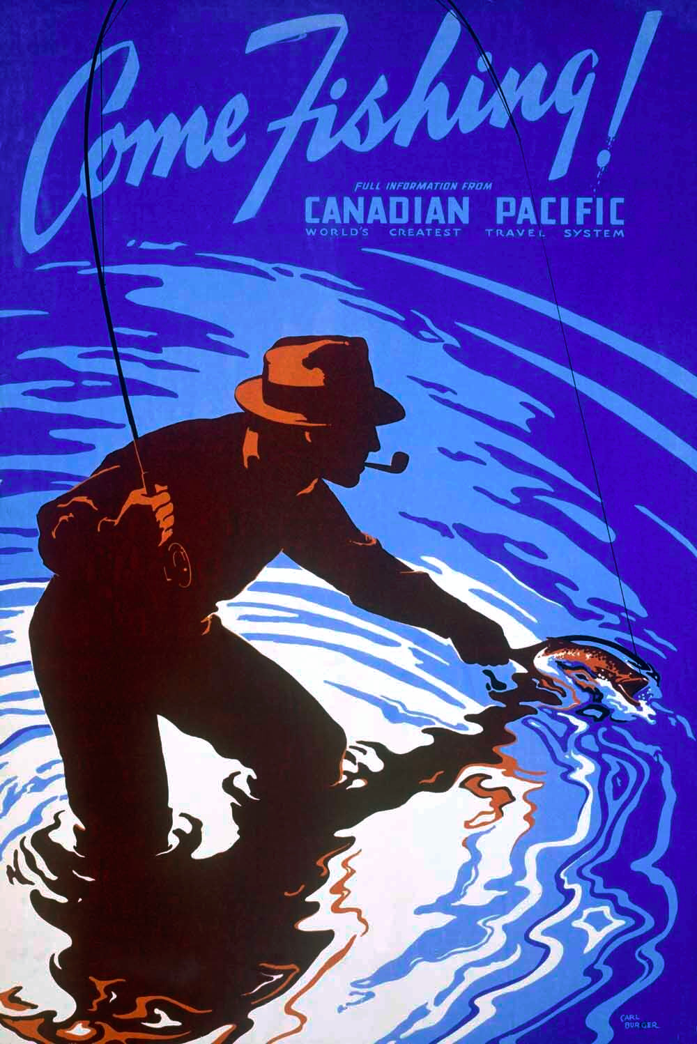 Canadian Pacific Fly Fishing Poster 0000-8564