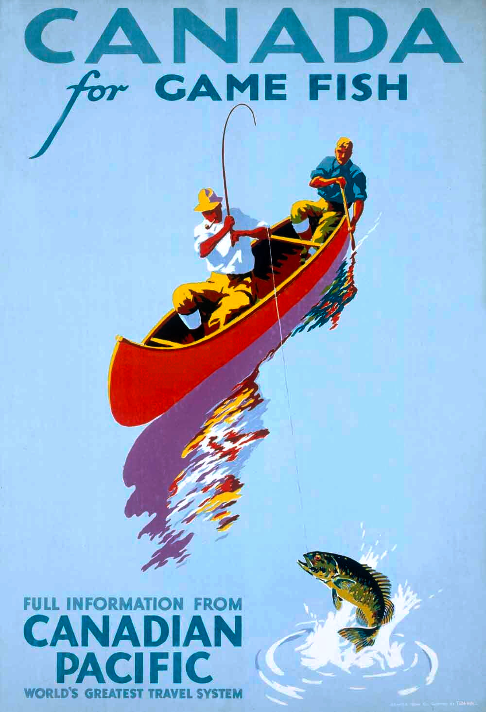 Canadian Pacific Game Fishing Poster 0000-8567