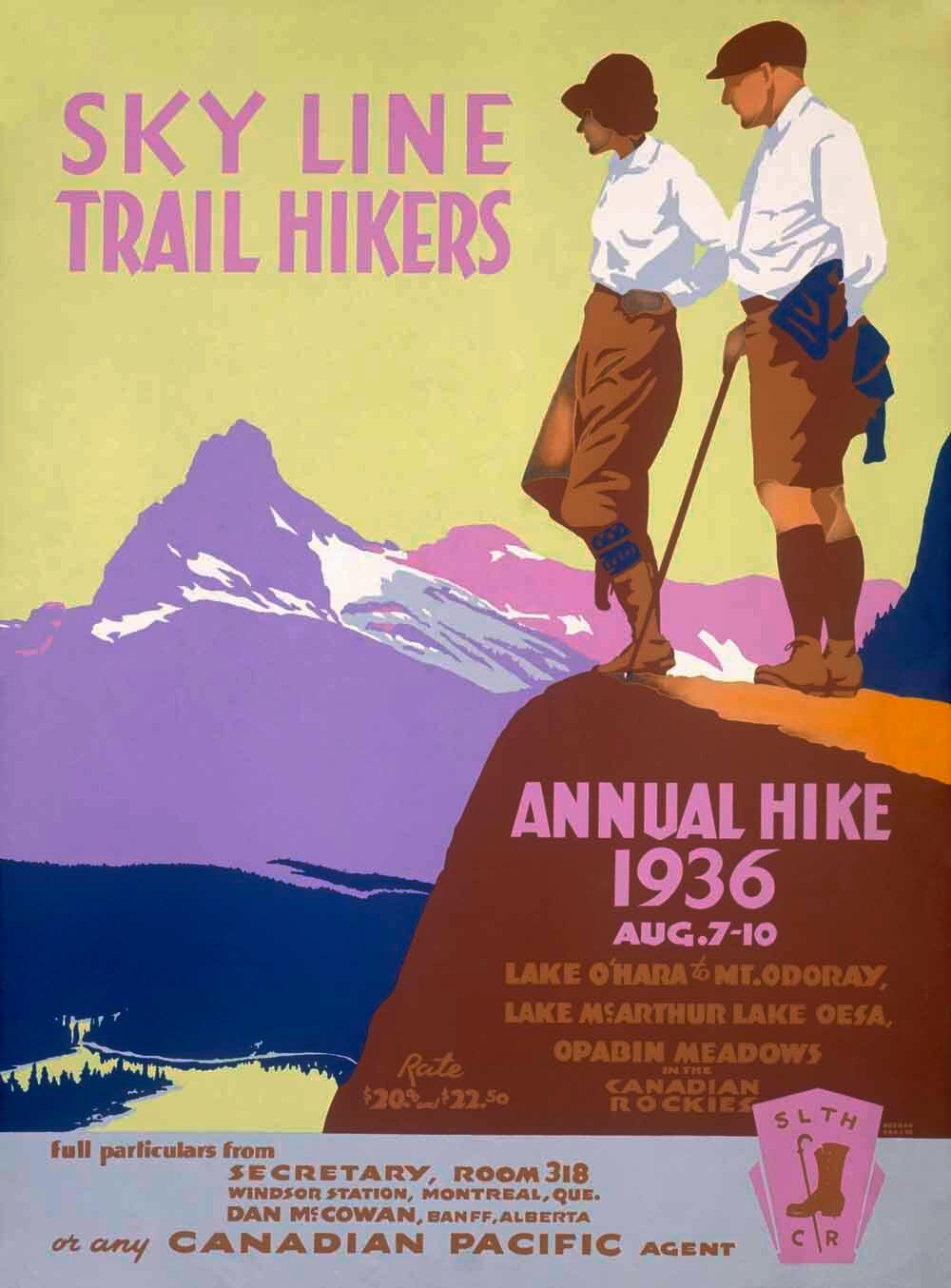 Canadian Pacific Trail Hike Poster 0000-8569