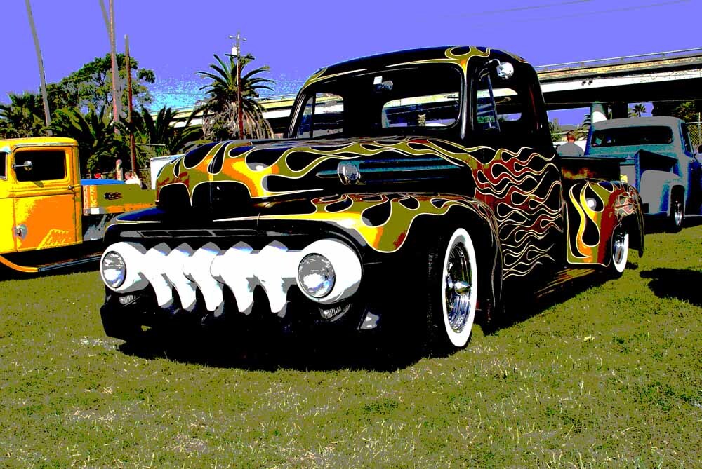 1951 Custom Ford Pickup Poster 0000-8596