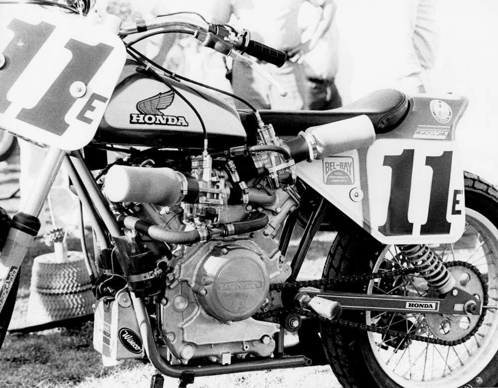 Honda Flat Track Motorcycle Poster 0000-8613