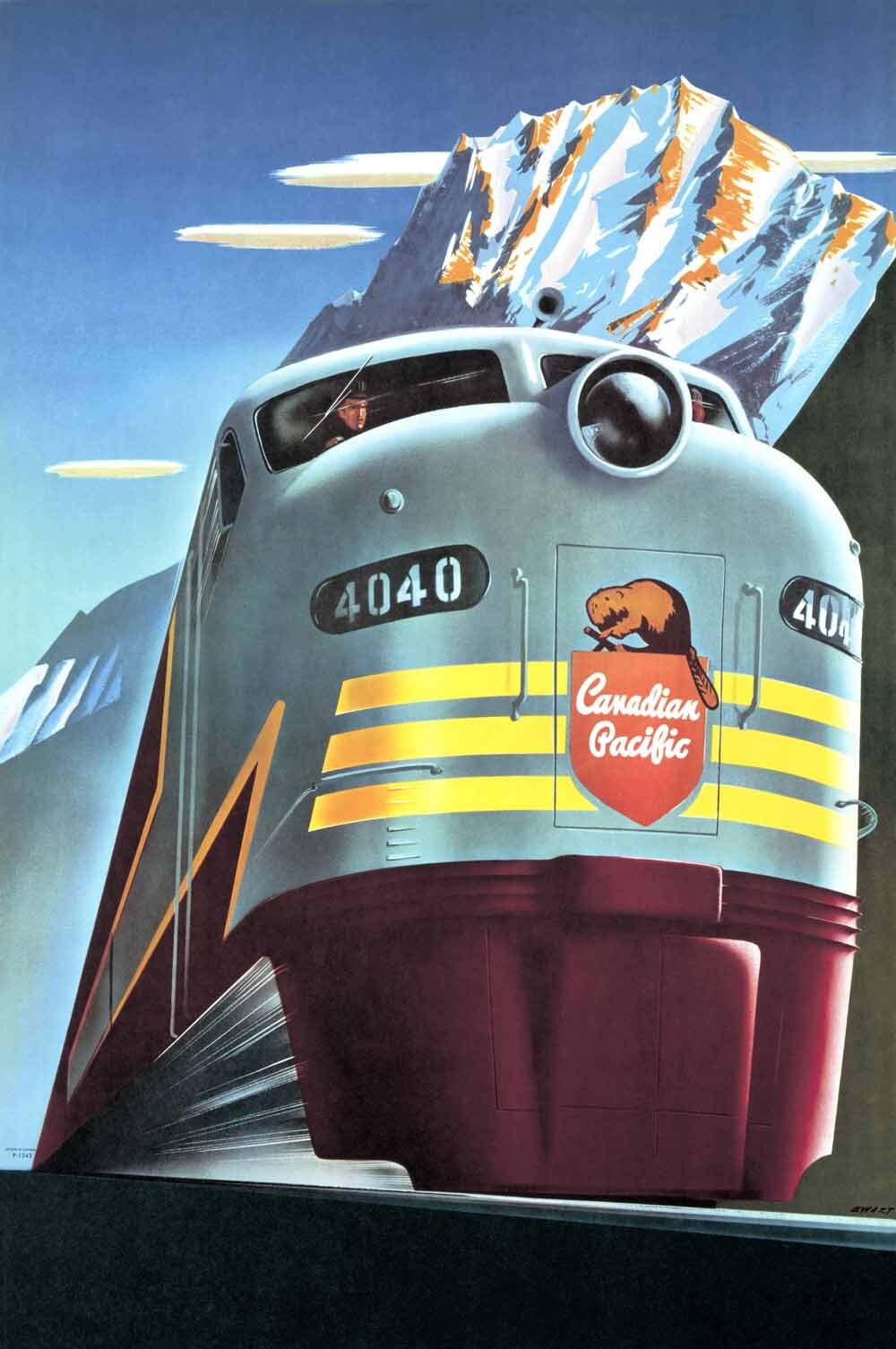 Canadian Pacific Diesel Locomotive Poster 0000-8749