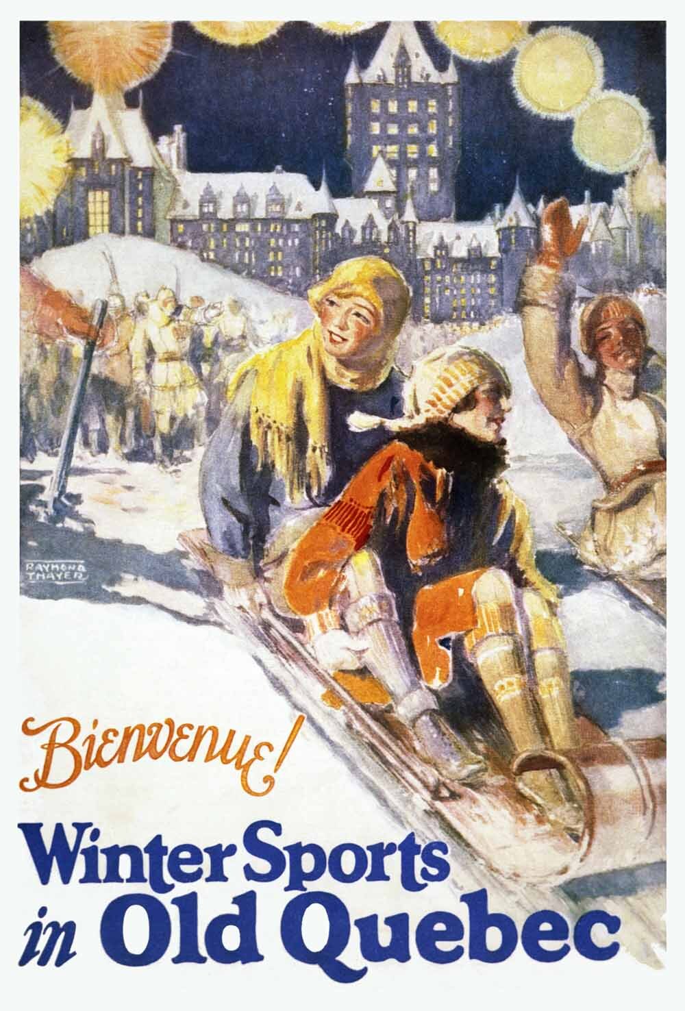 Canadian Pacific Winter Sports Poster 0000-8758